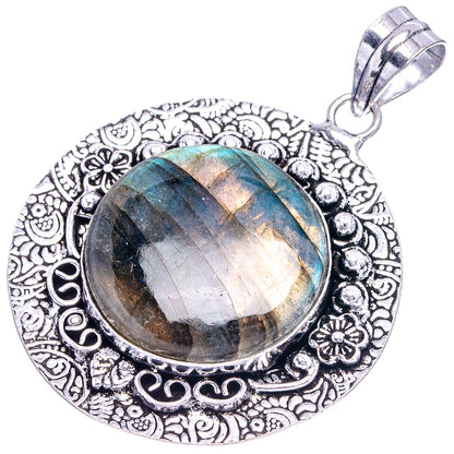 Labradorite Pendant 2 1/4" (German Silver)