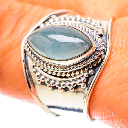 Natural Aquamarine Ring Size 9.25 (925 Sterling Silver) RING137899