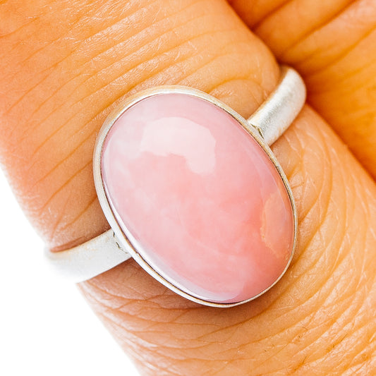 Pink Opal Ring Size 7.75 (.925 Sterling Silver)