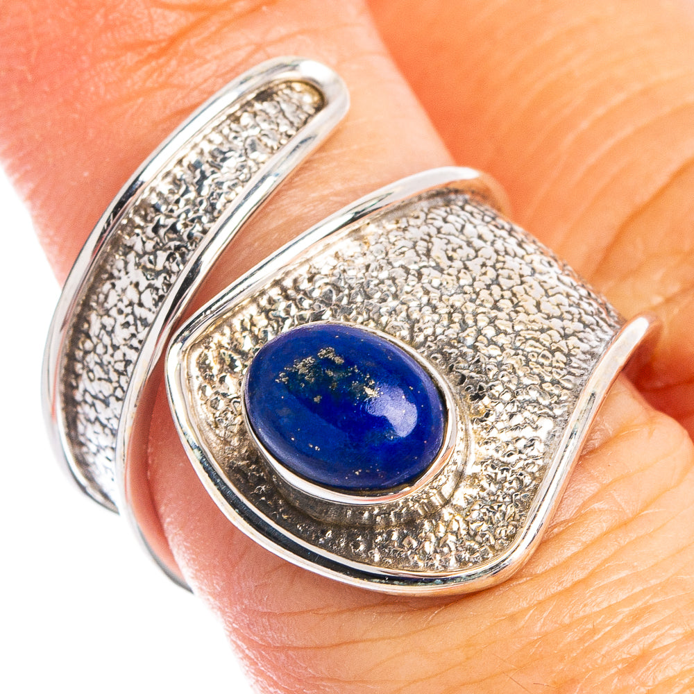 Dainty Lapis Lazuli Ring Size 6.5 (925 Sterling Silver) R8615
