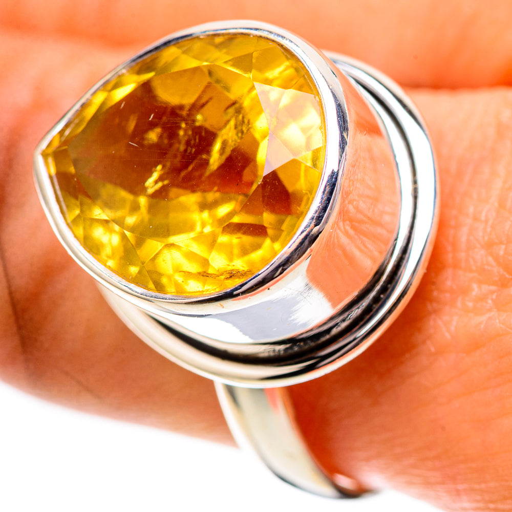 Faceted Citrine Ring Size 10 (925 Sterling Silver) RING139132