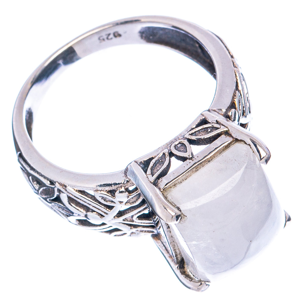 Rainbow Moonstone Ring Size 6.25 (.925 Sterling Silver)