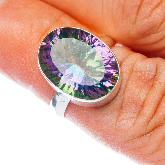 Premium Mystic Topaz Ring Size 5.75 (.925 Sterling Silver)