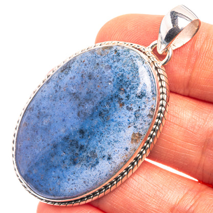 Sodalite Pendant 2 1/8" (925 Sterling Silver) P38919