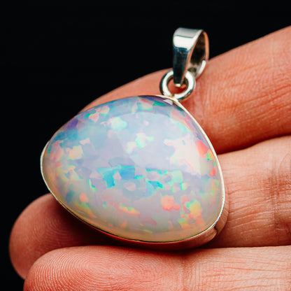 38.3ct Ethiopian Opal Pendant 1 1/2" (.925 Sterling Silver)