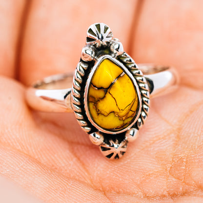 Honey Dahlia Turquoise Ring Size 9.5 (.925 Sterling Silver)