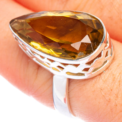 Faceted Citrine Ring Size 8 (925 Sterling Silver) R144395