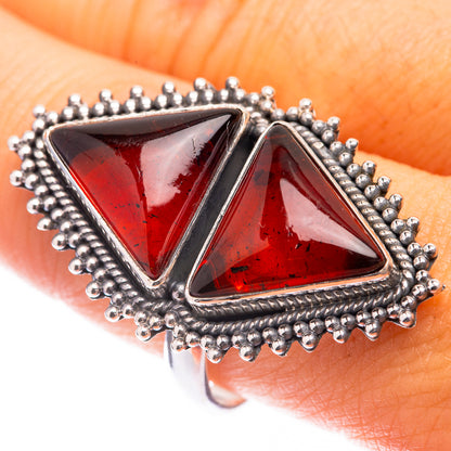 Large Baltic Amber Ring Size 10 (925 Sterling Silver) R141366