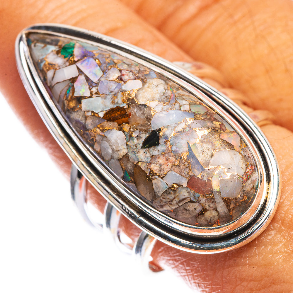 Large Brecciated Ethiopian Opal Ring Size 9.5 (925 Sterling Silver) R142500