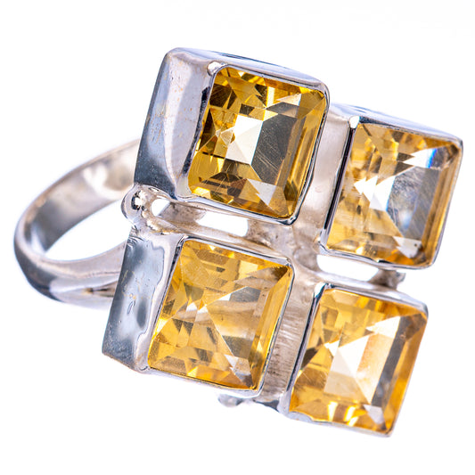 Large Faceted Citrine Ring Size 6.75 (925 Sterling Silver) R144681