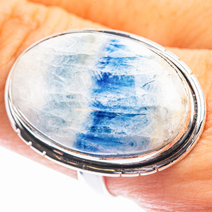 Blue Scheelite Ring Size 9.25 (925 Sterling Silver) R141969