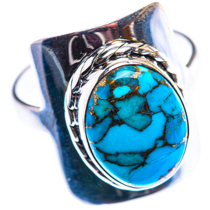 Blue Copper Composite Turquoise Ring Size 11.5 (925 Sterling Silver) RING140075