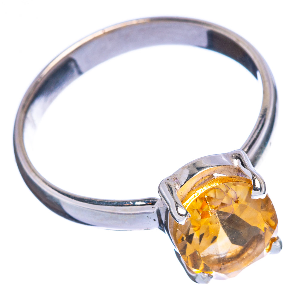 Faceted Citrine Ring Size 8.25 (925 Sterling Silver) R146351