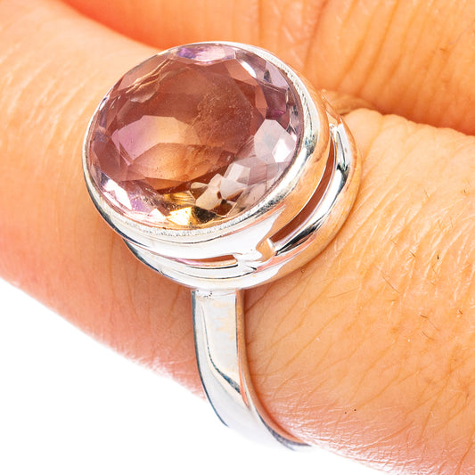 Faceted Ametrine Ring Size 8 (925 Sterling Silver) R4802