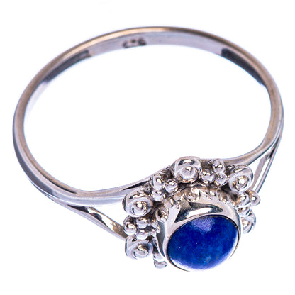 Lapis Lazuli Dainty Ring Size 8.5 (925 Sterling Silver) R147257