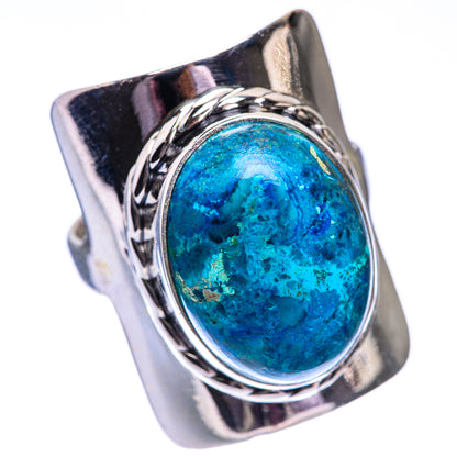 Chrysocolla Ring Size 7.5 (925 Sterling Silver) R140591