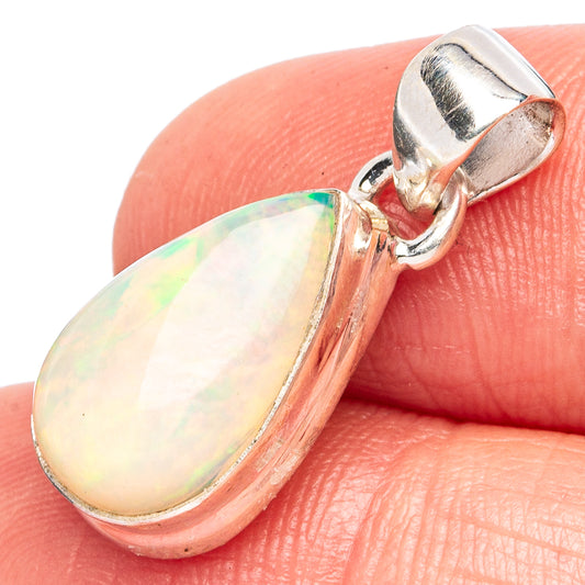 Rare Large Ethiopian Opal Pendant 1" (925 Sterling Silver) P43413