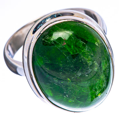 Rare Chrome Diopside Ring Size 8 (925 Sterling Silver) R1370