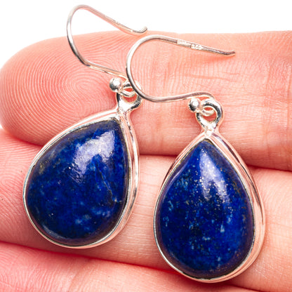 Lapis Lazuli Earrings 1 3/8" (925 Sterling Silver) E432518