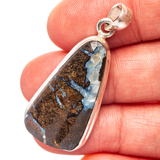 Boulder Opal Pendant 1 5/8" (.925 Sterling Silver)