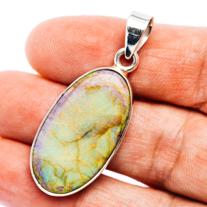 Premium Monarch Opal Pendant 1 3/4" (.925 Sterling Silver)
