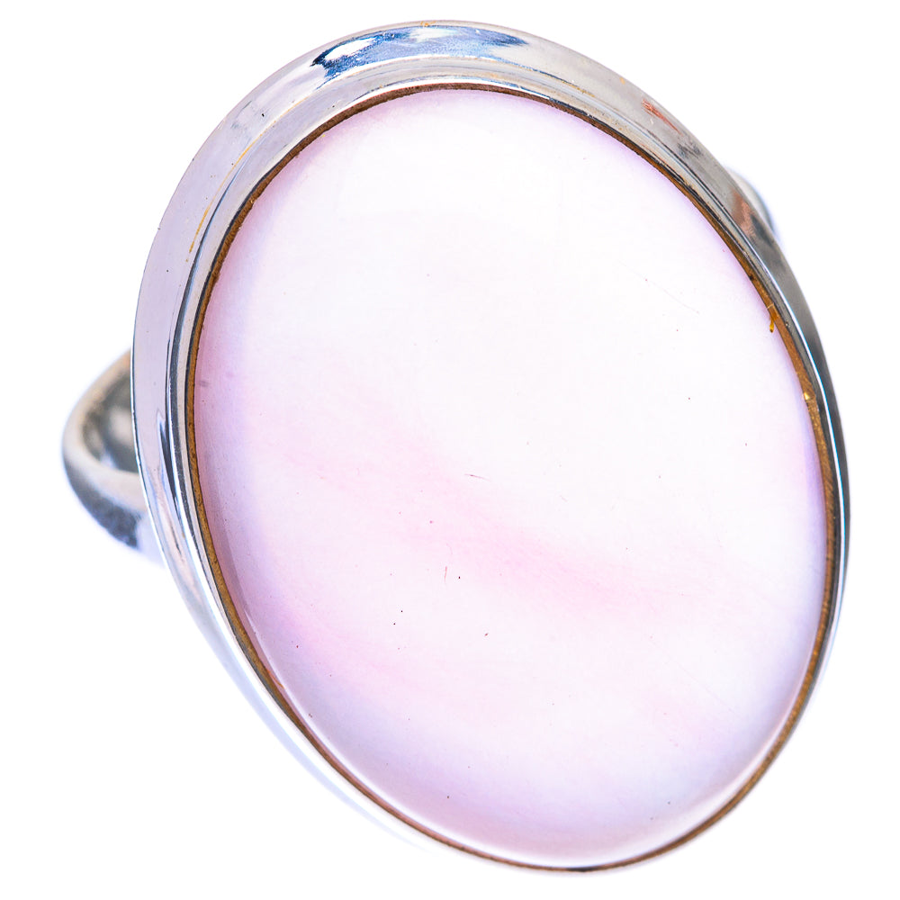 Large Rose Quartz Ring Size 9.5 (925 Sterling Silver) R140794