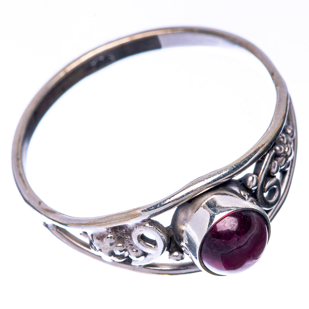 Garnet Dainty Ring Size 7.5 (925 Sterling Silver) R145270