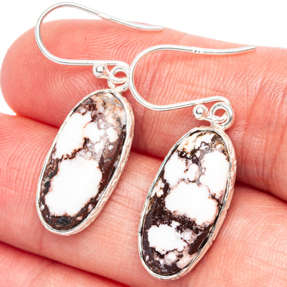 Wild Horse Jasper Earrings 1 3/8" (925 Sterling Silver) E1248