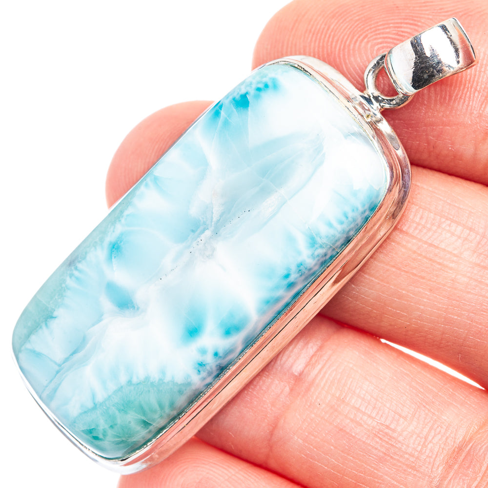 Larimar Pendant 2" (925 Sterling Silver) P39258
