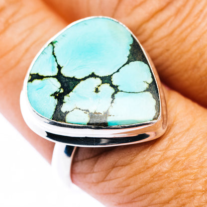 Premium Tibetan Turquoise Ring Size 10 (.925 Sterling Silver)