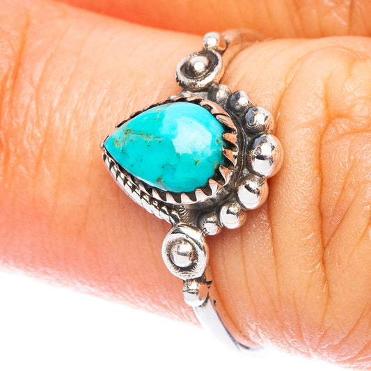 Value Arizona Turquoise Ring Size 6 (925 Sterling Silver) R7208
