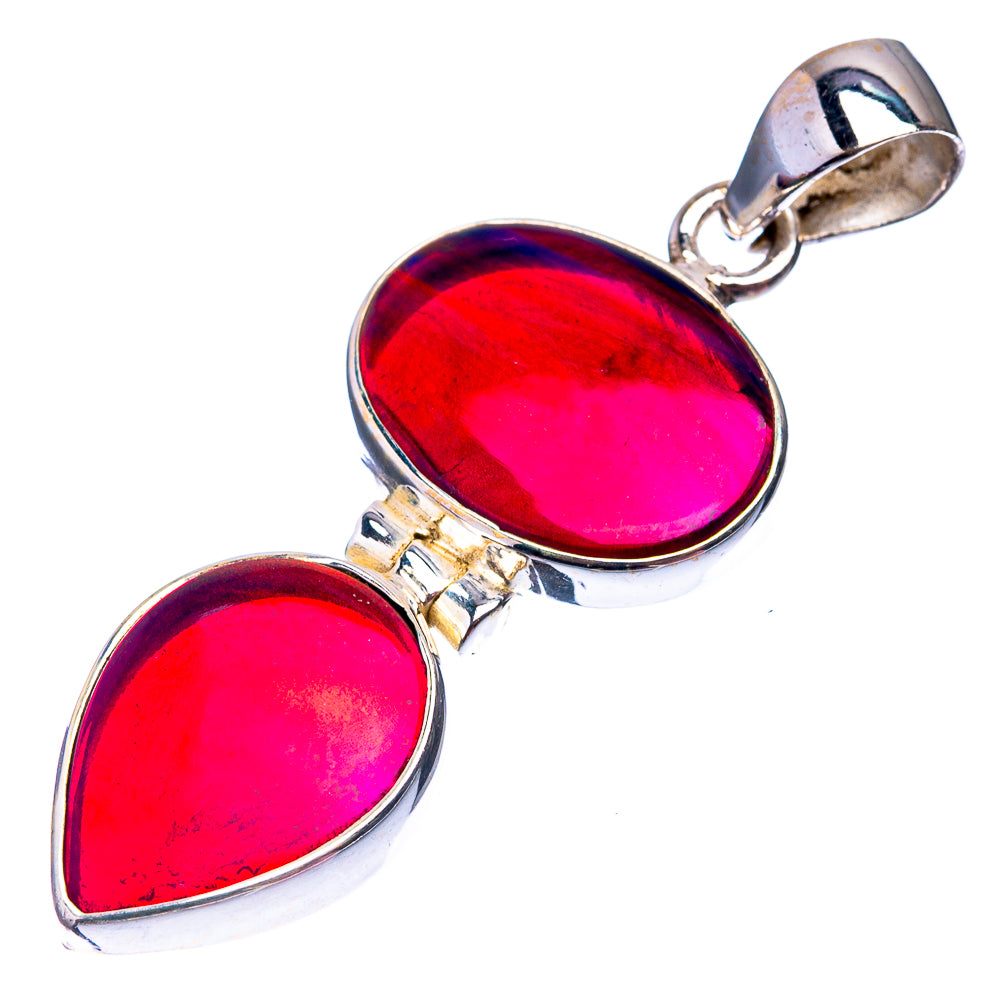 Aura Opal Pendant 1 3/4" (925 Sterling Silver) P38858