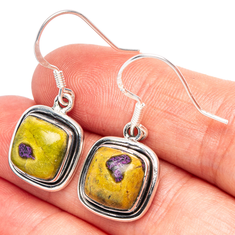 Atlantisite 925 Sterling Silver Earrings 1 3/8" (925 Sterling Silver) E2125