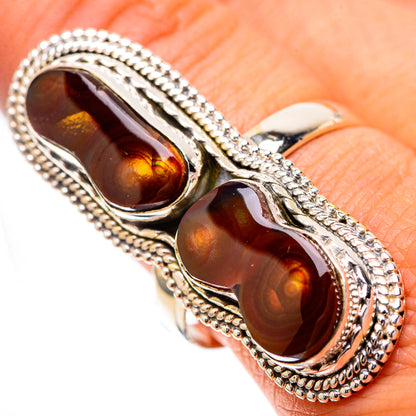 Large Mexican Fire Agate Ring Size 10 (925 Sterling Silver) RING139099