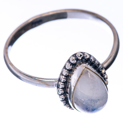 Rainbow Moonstone Dainty Ring Size 8.5 (925 Sterling Silver) R145237