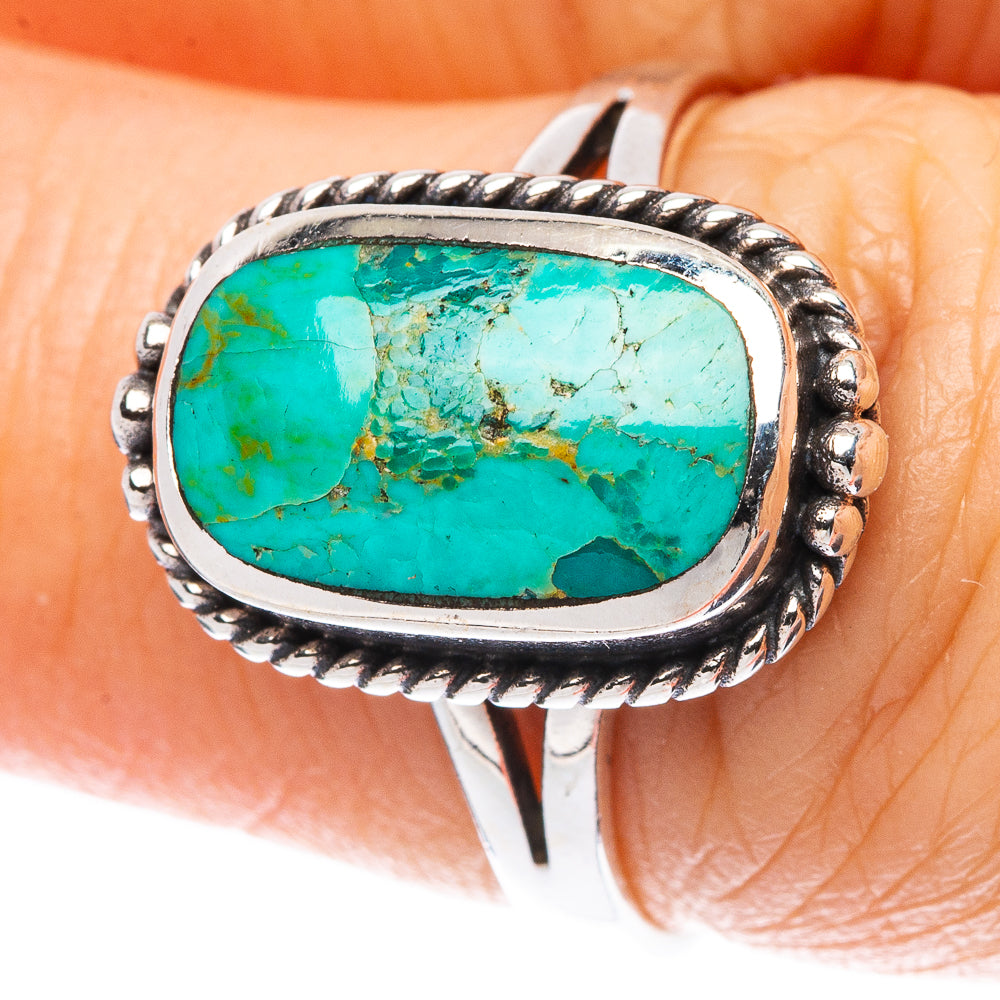 Rare Arizona Turquoise Ring Size 6.75 (925 Sterling Silver) R2266
