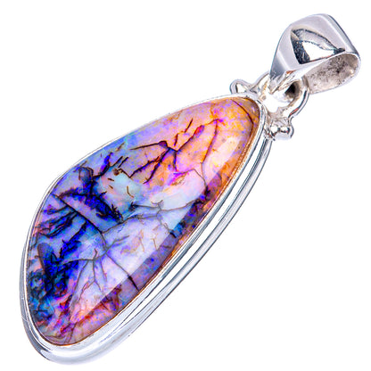 Rare Sterling Opal Pendant 1 1/2" (925 Sterling Silver) P41995