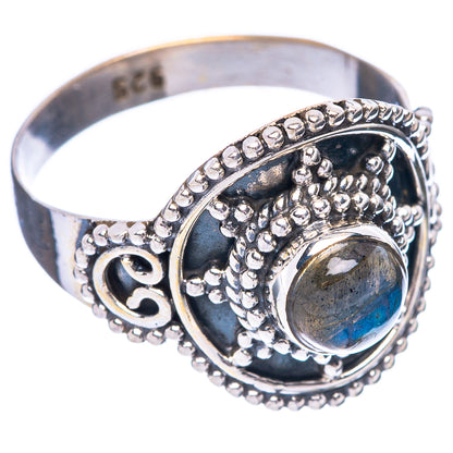Labradorite Ring Size 8 (925 Sterling Silver) R5563