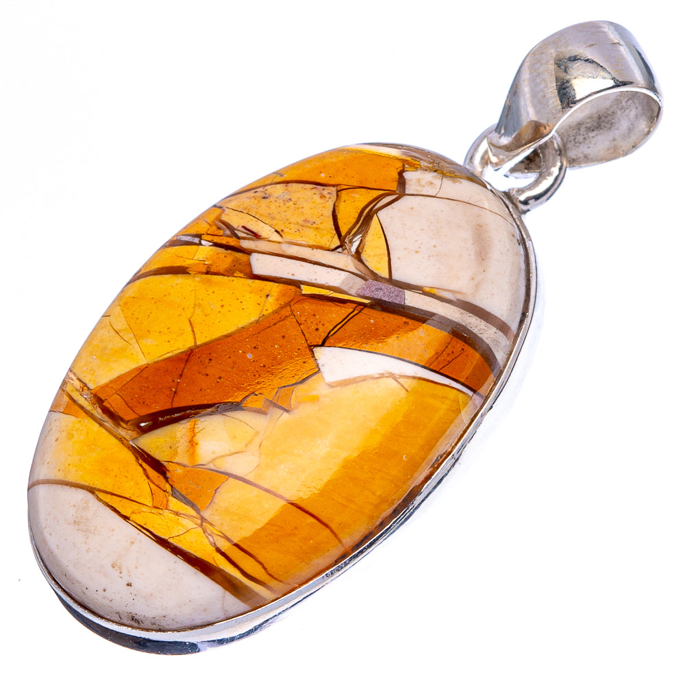 Brecciated Mookaite Pendant 1 1/2" (925 Sterling Silver) P43054