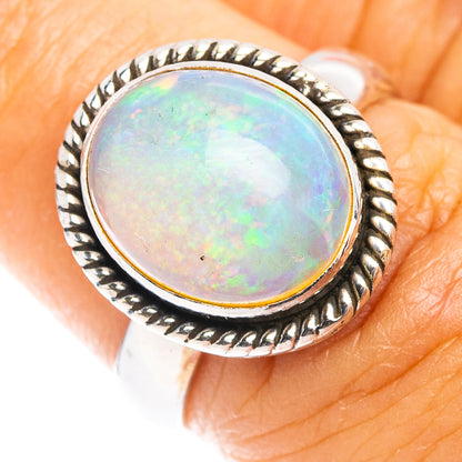 Rare AAA Ethiopian Opal Ring Size 6.5 (.925 Sterling Silver)