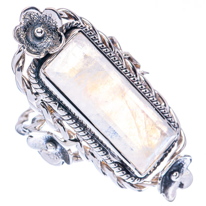 Signature Rainbow Moonstone Ring Size 7 (925 Sterling Silver) R2570