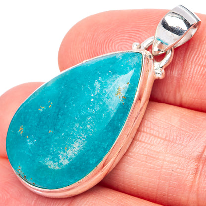Rare Smithsonite 925 Sterling Silver Pendant 1 1/2" (925 Sterling Silver) P42596