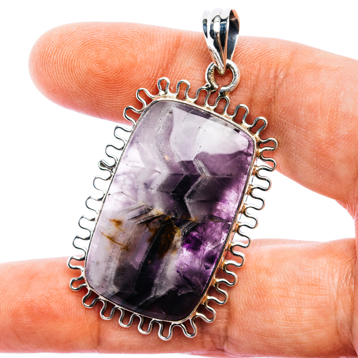 Super 7 Melody Stone Pendant 2 1/4" (.925 Sterling Silver)