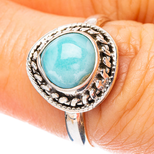 Larimar Ring Size 6.5 (925 Sterling Silver) R4443