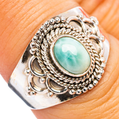 Larimar Ring Size 7 (.925 Sterling Silver)