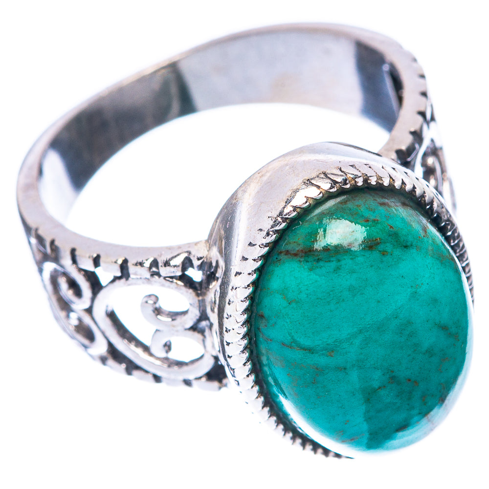 Chrysocolla 925 Sterling Silver Ring Size 6.75 (925 Sterling Silver) R5402