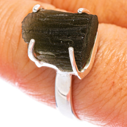 Rare Czech Moldavite Ring Size 8.75 (925 Sterling Silver) R146554