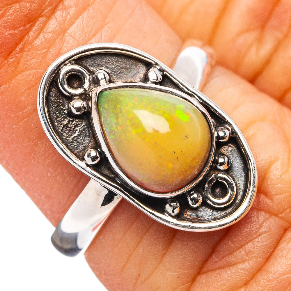 Ethiopian Opal Ring Size 5.75 (.925 Sterling Silver)
