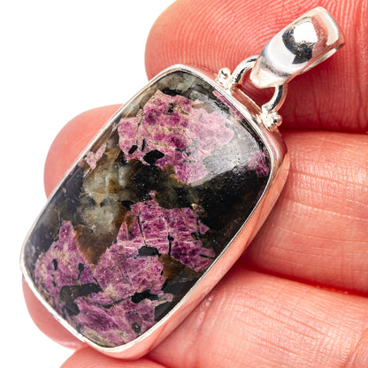 Eudialyte Pendant 1 5/8" (.925 Sterling Silver)