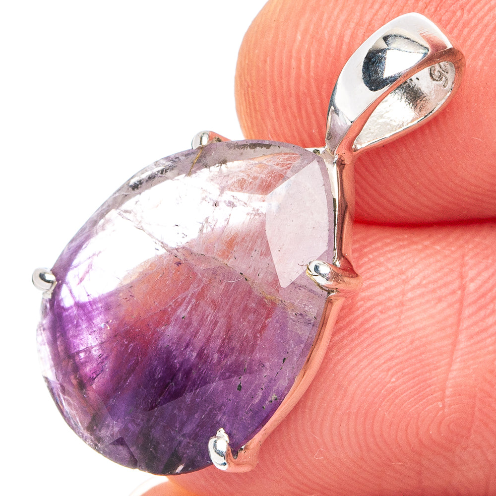 Fluorite Pendant 1" (.925 Sterling Silver)